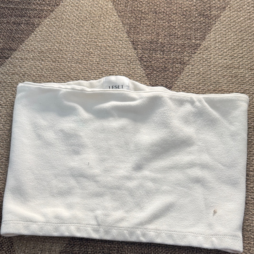 LESET Classic Cream Tube Top